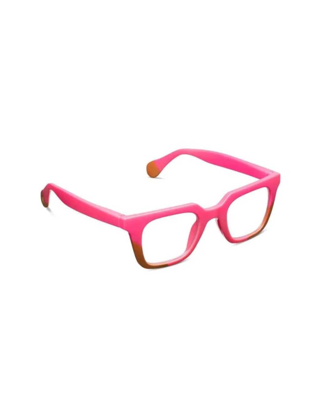Pink and Brown Two-Tone Women’s Fashion Glasses Frames